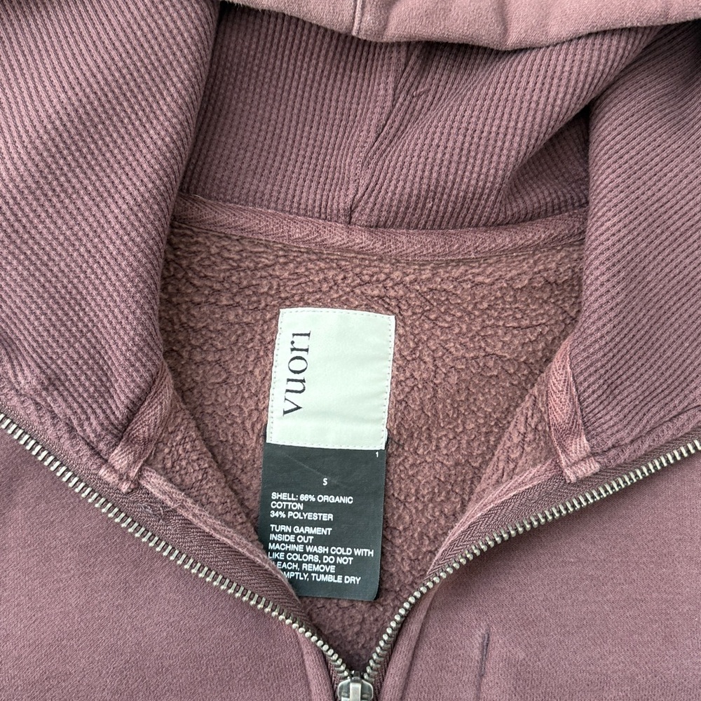 Vuori Men’s Zip Hoodie in Dusty Plum - Picture 5 of 6